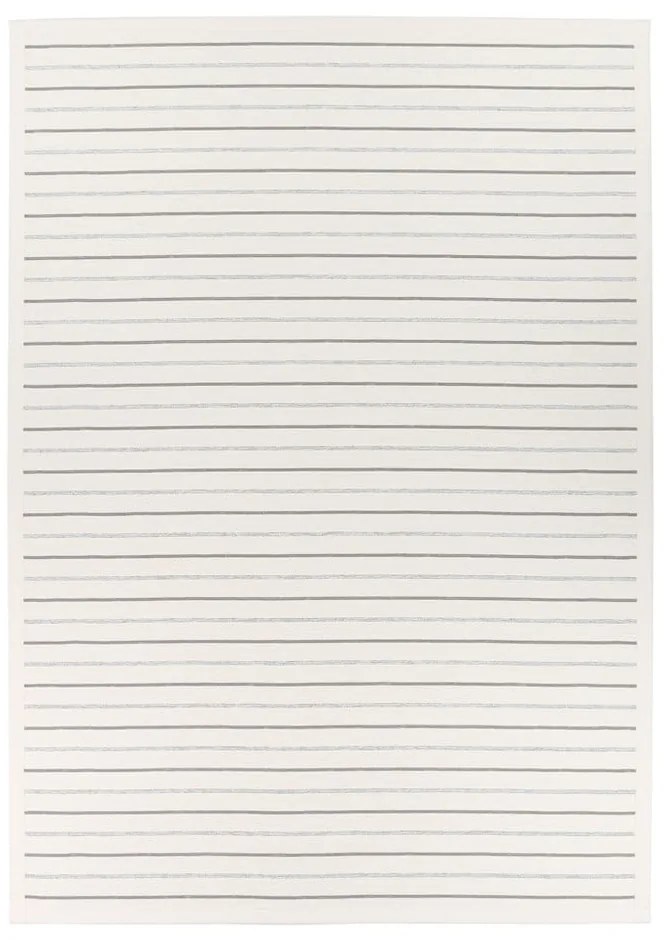 Biely vzorovaný obojstranný koberec Narma Vao, 140 × 200 cm