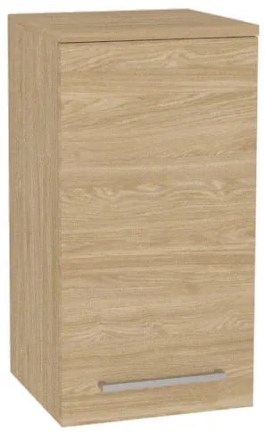 Mereo, Mereo Bino kúpeľňová skrinka horná 63 cm, ľavá, Multidecor, Dub olejovaný, MER-CN695DUO1