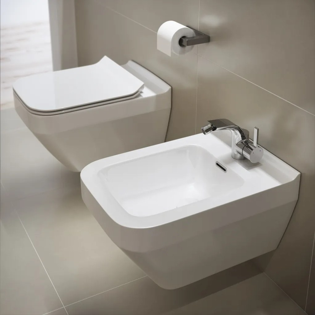Cersanit Crea WC sedátko hranaté duroplast / antibakteriálne, biela, K98-0178