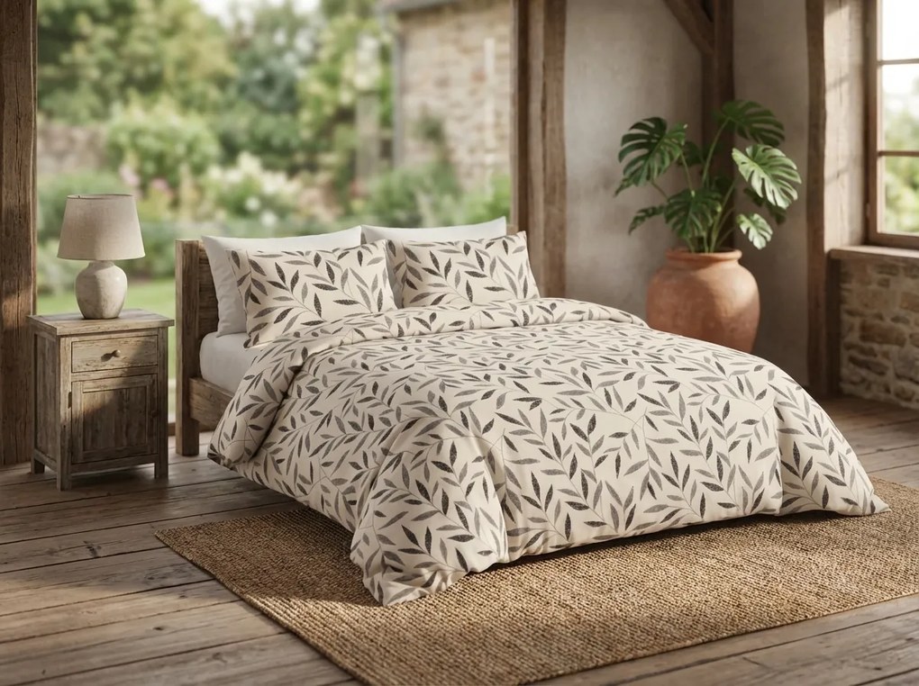 Obliečky z Renforcé bavlny LIOLE krémové Rozmer obliečky: 70 x 90 cm | 140 x 200 cm