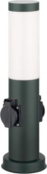 Brilagi - Vonkajšia lampa s 2 zásuvkami SCHUKO NOVA 1xE27/15W/230V 40 cm IP44 antracit