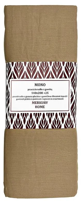 Napínacia plachta Mono bavlna biela 140x200 + 25 Merkury Home