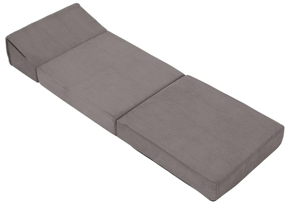Skladacie kreslo/matrac MALEN, sivá