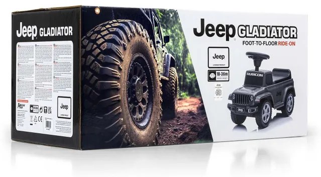 Odrážadlo Jeep Rubicon Gladiator sivé
