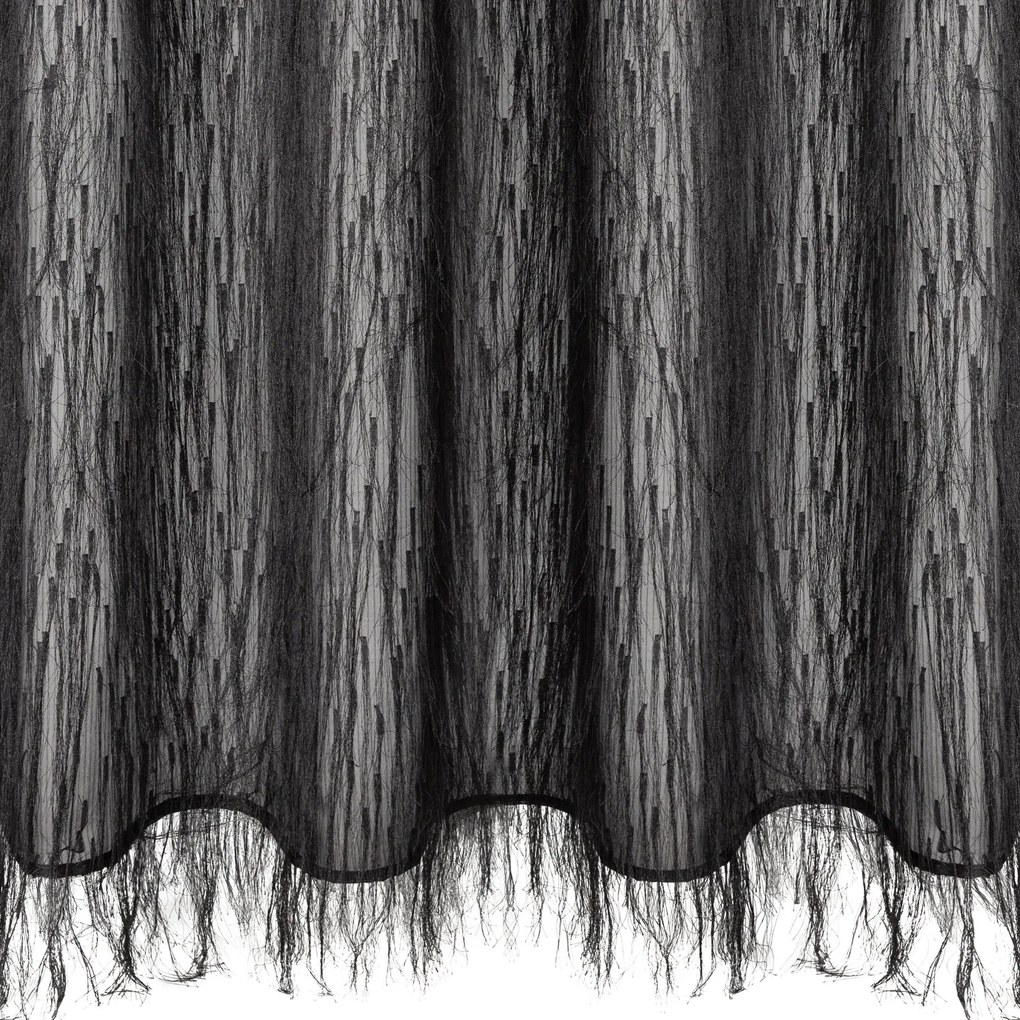 ZÁVES NA KRÚŽKOCH EVA MINGE AURORA 140X250 CM ČIERNA