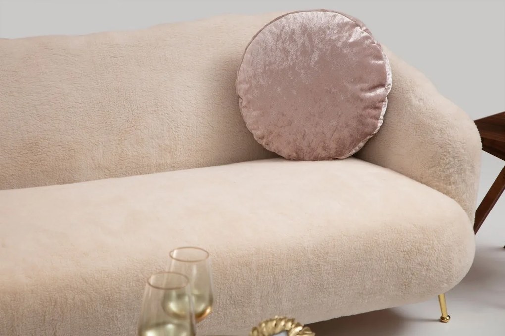 Třímístná pohovka Istiridye I 215 cm béžová