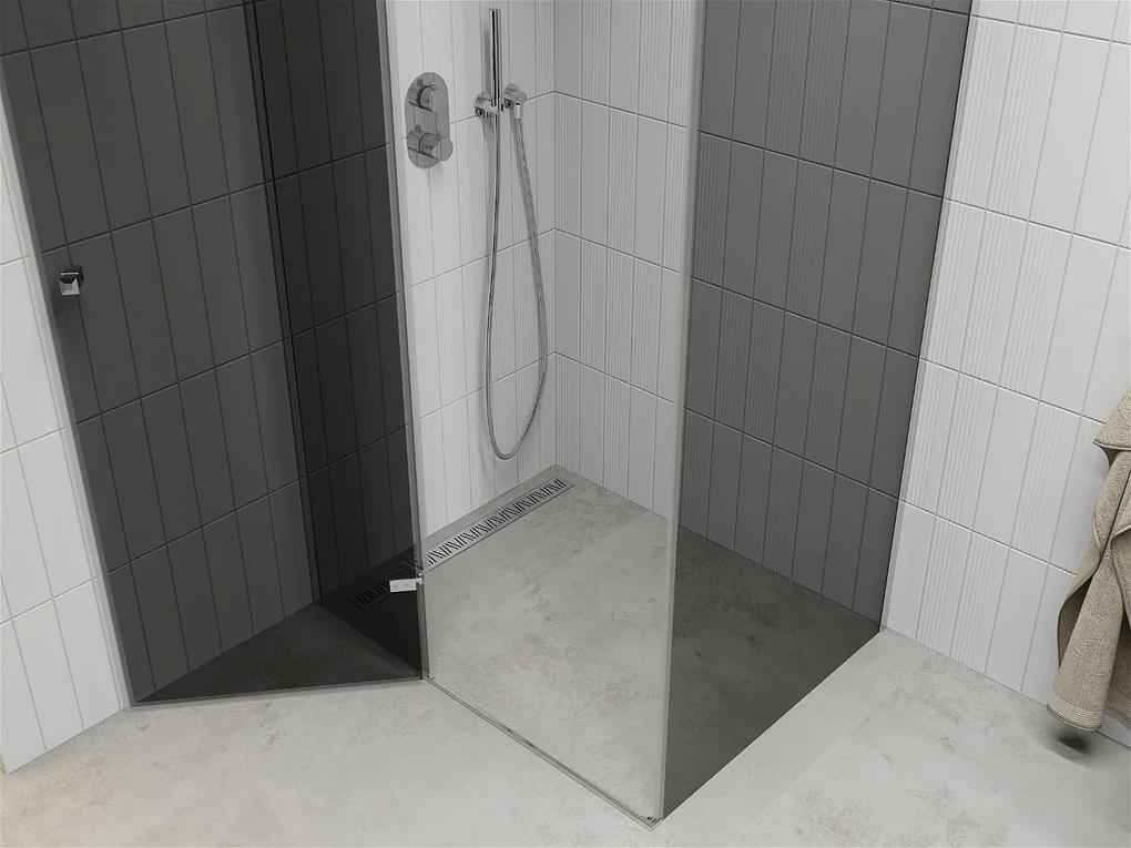 Mexen ROMA sprchovací kút 110x100cm, 6mm sklo, chrómový profil-šedé sklo, 854-110-100-01-40