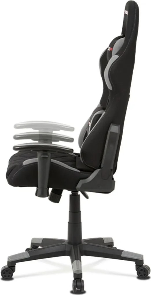 Sconto Kancelárska stolička NIKI sivá/čierna