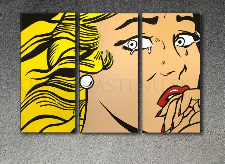 Ručne maľovaný POP Art obraz LICHTENSTEIN | rôzne rozmery