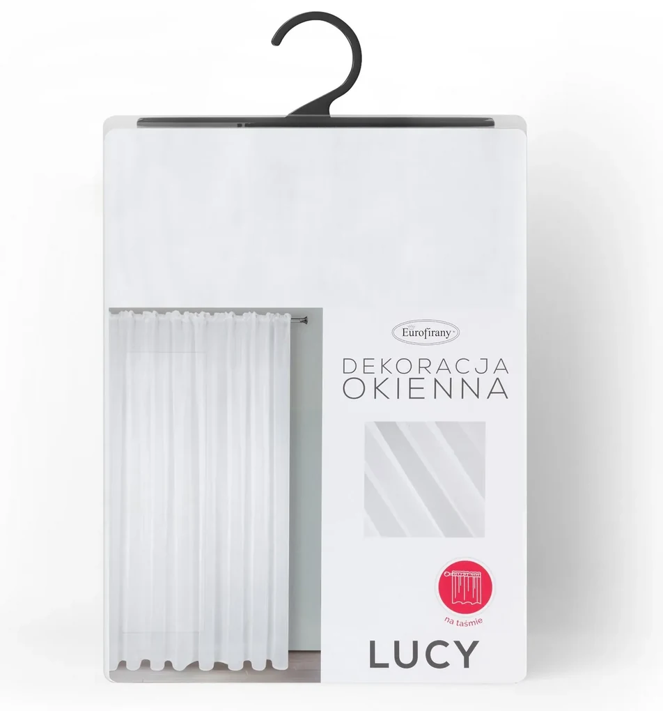 ZÁCLONA NA PÁSKE LUCY 200X270 CM BIELA