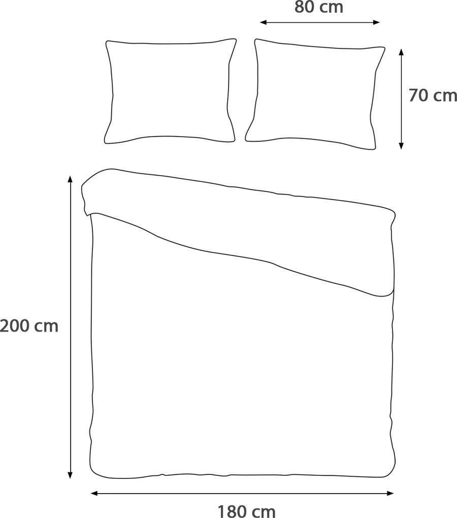 SATÉNOVÉ POSTEĽNÉ OBLIEČKY SATYNLOVE CLASSIC 180X200 CM, 2KS 70X80 CM ČERVENÁ