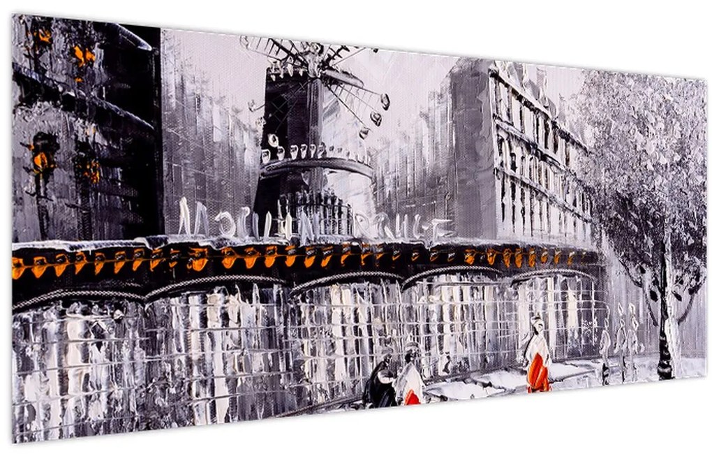 Obraz - Olejomaľba mesta II. (120x50 cm)