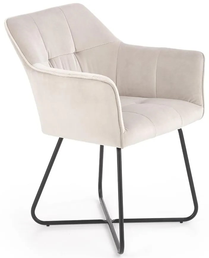 Stolička K377 Velvet/Kov Bez