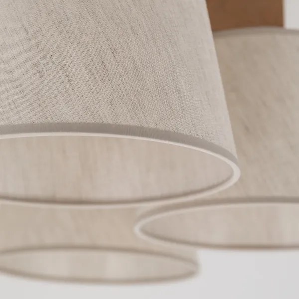 Brilagi - Prisadený luster LATTE SABIA 5xE27/15W/230V borovica/krémová