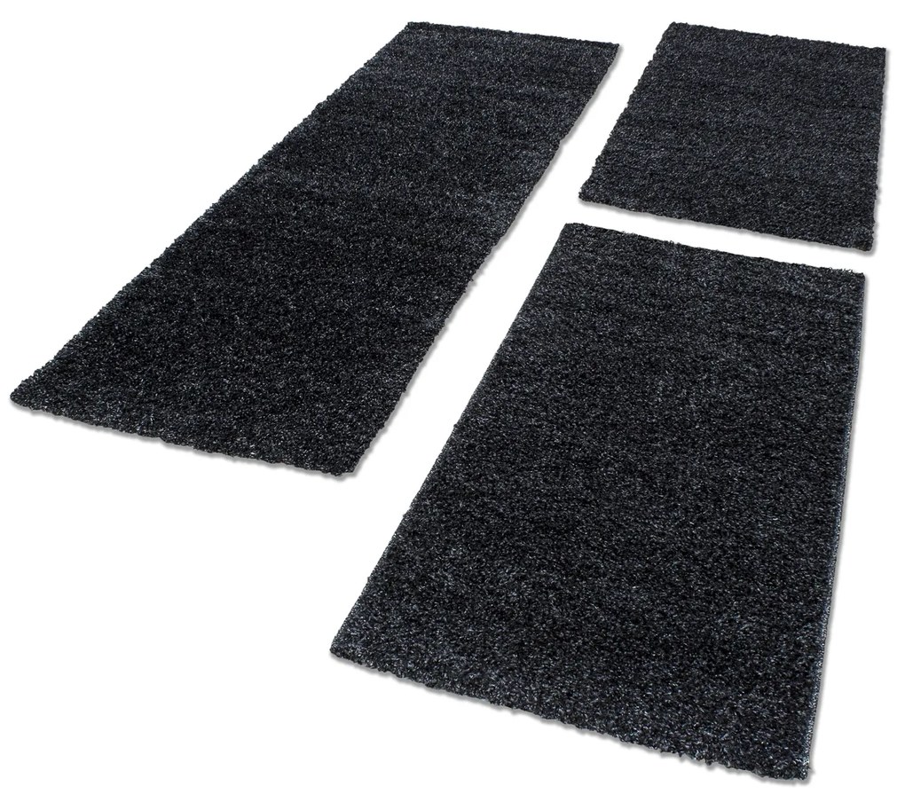 Kusový koberec Life Shaggy 1500 antra, 80x250, šedá, spálňa, Ayyildiz