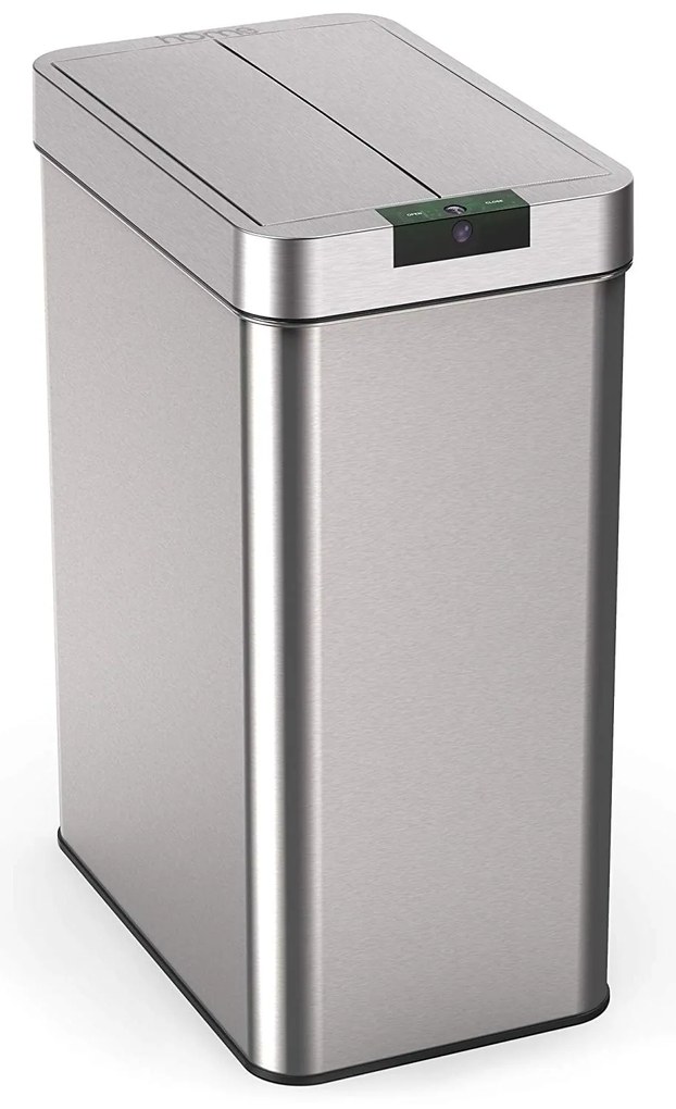 Bezdoteku Odpadkový kôš bezdotykový nerezový 2WINGS hranatý senzorový 49 L