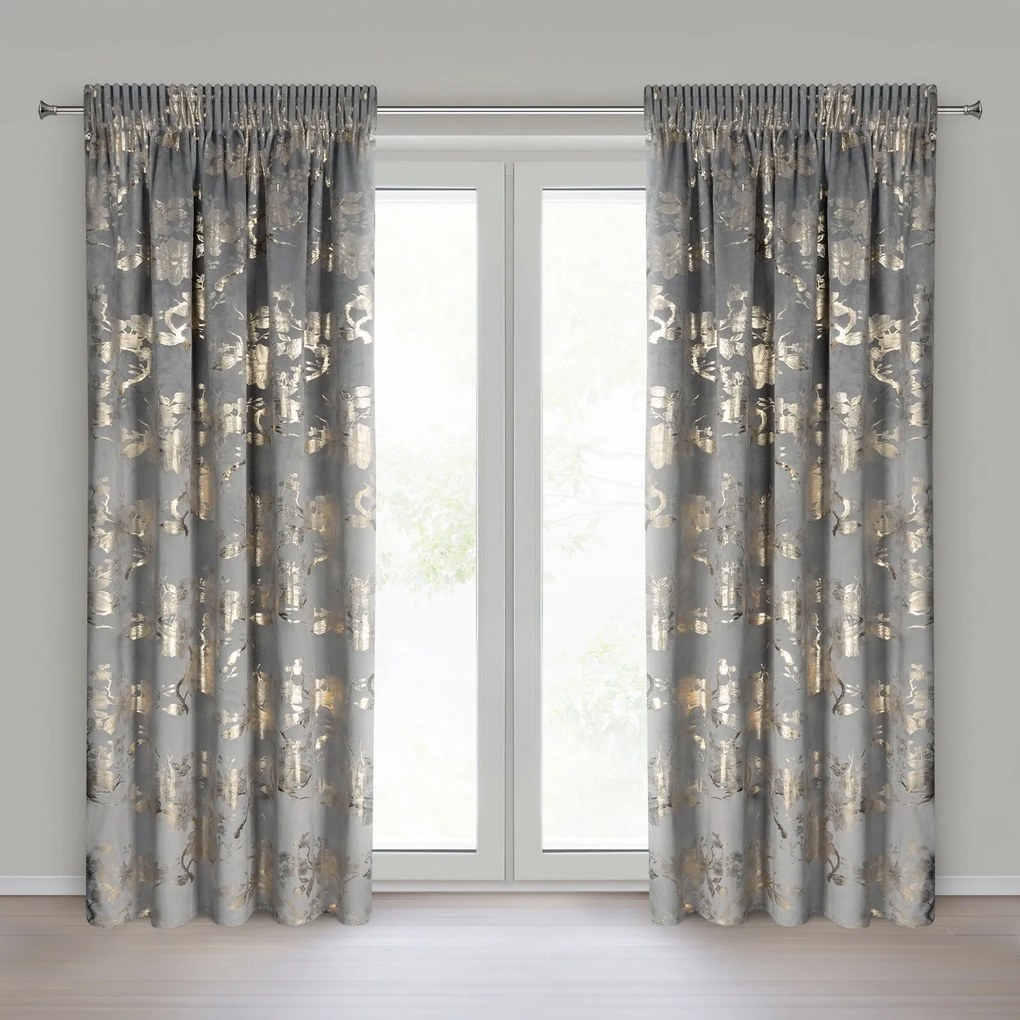 ZATEMŇOVACÍ ZÁVES NA PÁSKE CELIA 140X270 CM VZOROVANÁ