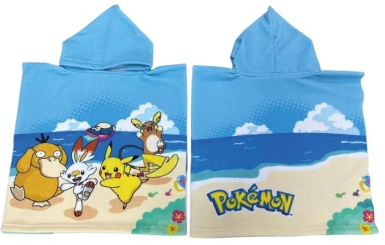 Detské pončo Pokémon pláž FARO