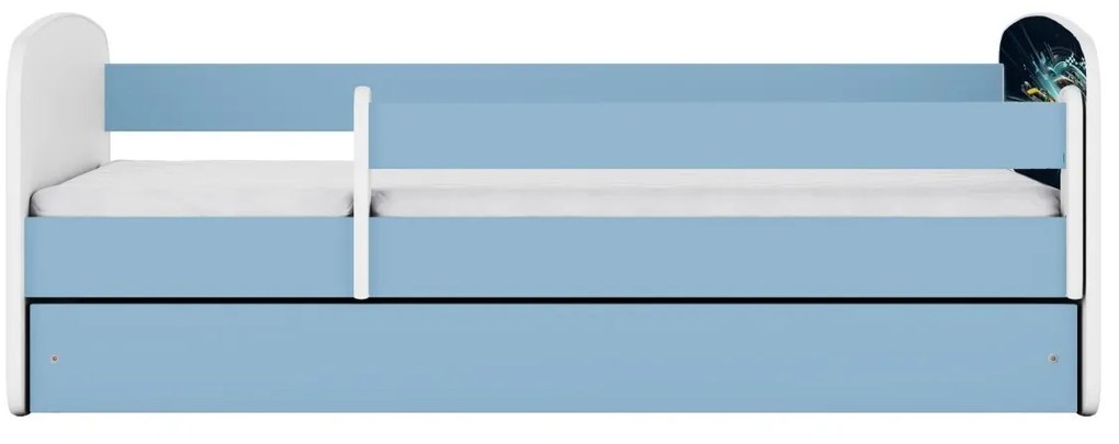 Dětská postel Babydreams race modrá