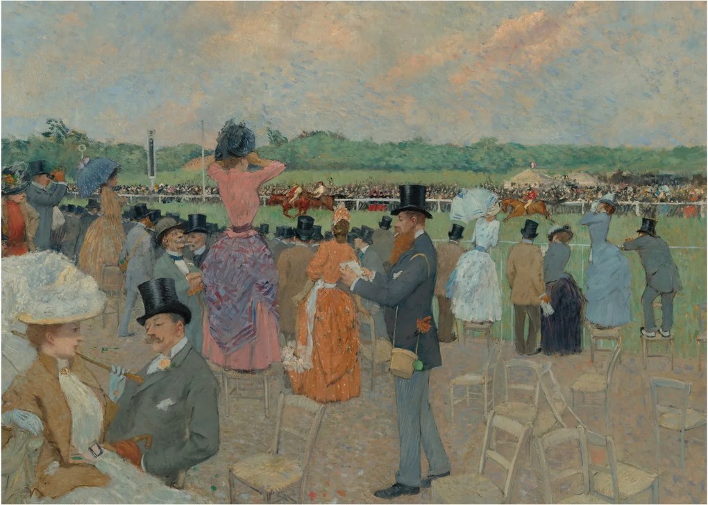 Obraz - Jean-Louis Forain, The Races at Longchamp, reprodukcia (70x50 cm)