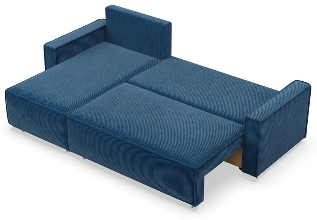 Rohová rozkladacia sedacia súprava LUCCA Modrá