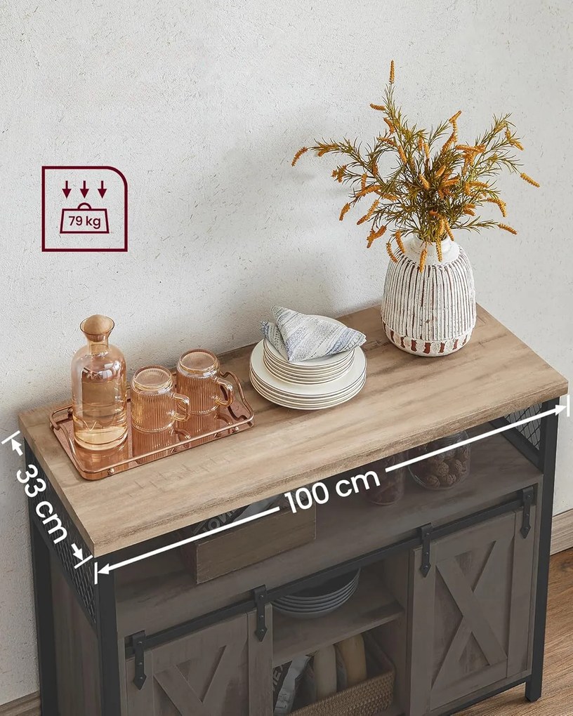 Komoda Vasagle Tanya ťavia hnedá