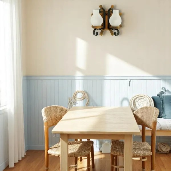 Brilagi - Nástenné svietidlo TIMONA 2xE14/40W/230V buk