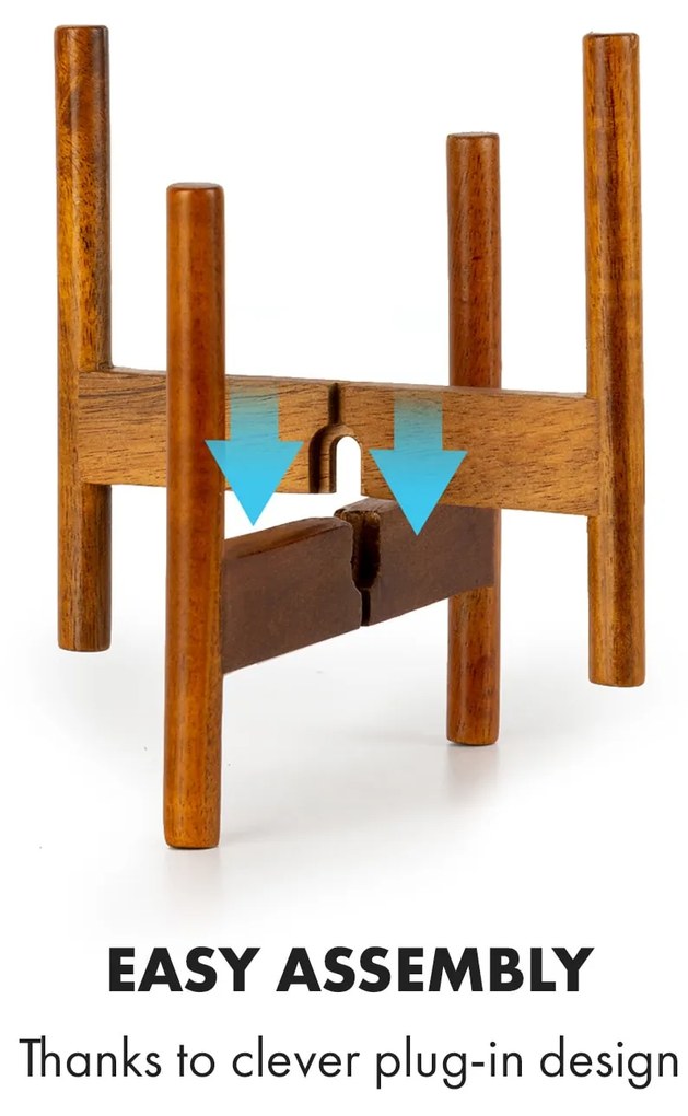 Fox & Fern Thorn, kvetináč so stojanom, 2-dielna súprava, štýl 50. rokov