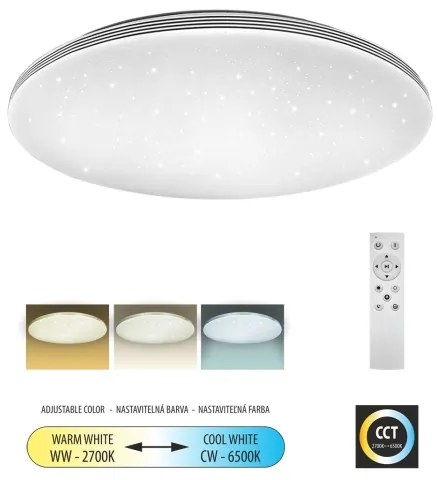 LED Stmievateľné stropné svietidlo VENTA LED/36W/230V 2700-6500K + diaľkové ovládanie