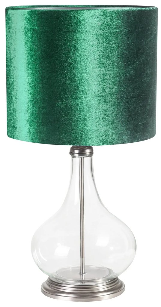 Stolná lampa Kim 32x32x61 cm tmavozelená