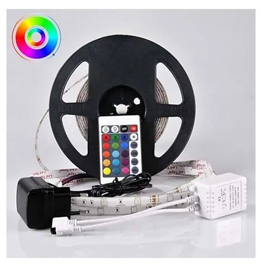 LED RGB Stmievateľný vonkajší pásik 5m LED/14W/12V IP65 + DO