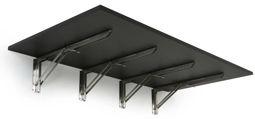 Sklápací stôl na stenu, 120x60 cm, nosnosť 60 kg, wenge