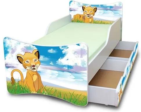 MAXMAX Detská posteľ so zásuvkou 200x90 cm - LEVÍK 200x90 pre všetkých ÁNO