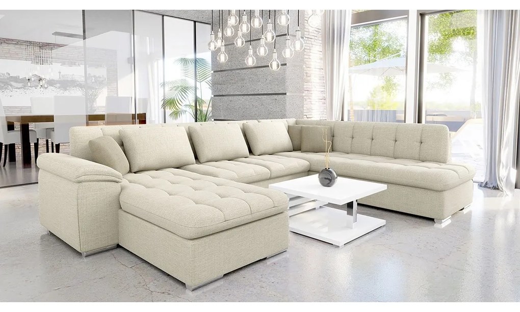 Rohová sedacia súprava Tony Bis Premium, Dostupné poťahy: Terra 06 + Terra 06 + Terra 10 ECO, Strana: Pravá - U