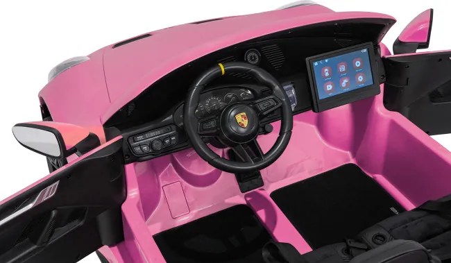 Elektrické autíčko Porsche 911 GT3 STRONG MP4 ružové