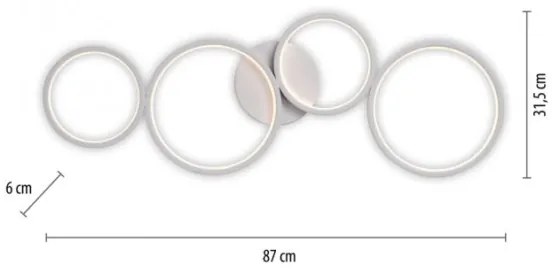 Paul Neuhaus 6183-16 - LED Stmievateľné stropné svietidlo KIRINGE LED/26W/230V