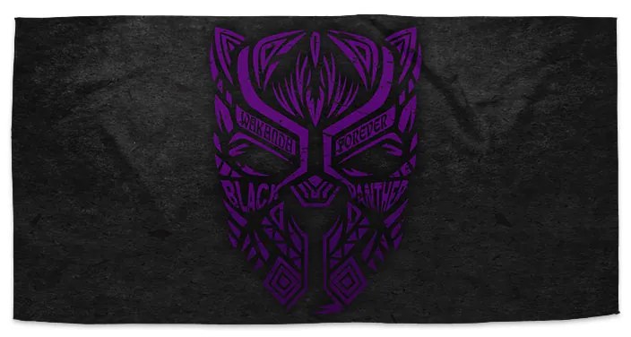 Sablio Uterák BLACK PANTHER wakanda forever Fialový - 30x50 cm