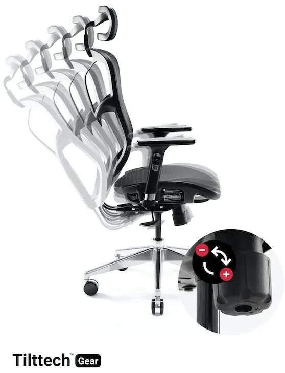 Kancelárska ergonomická stolička DIABLO V-BASIC: čierna Diablochairs