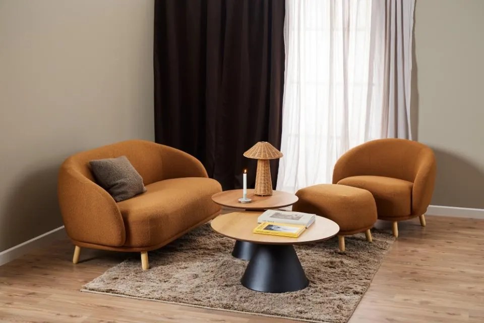 Okrúhly konferenčný stolík Soli (23305), dub, 85 cm