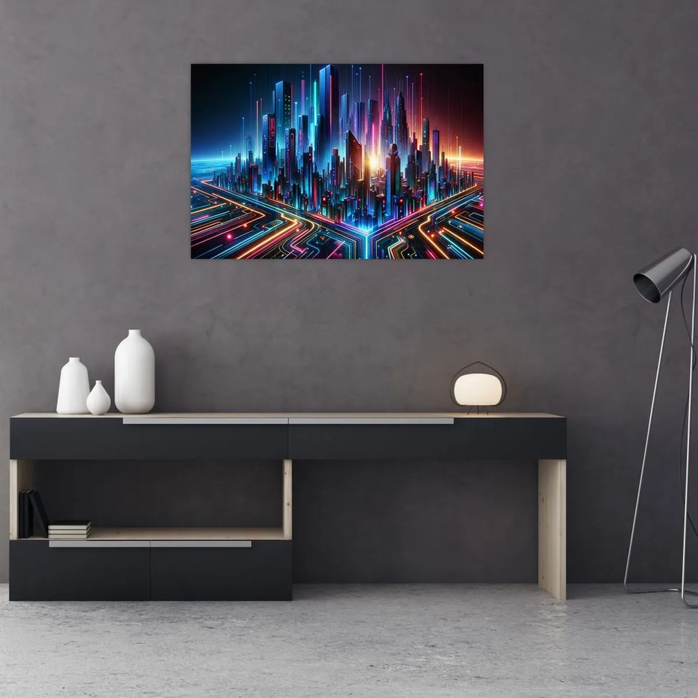 Obraz - Mesto budúcnosti (90x60 cm)