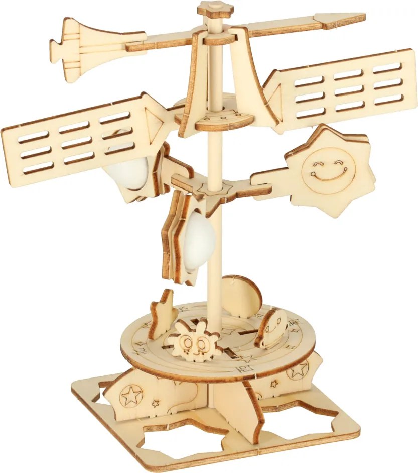 KIK Vzdelávacia 3D drevená stavebnica - model veternej lopatky pre deti 8+