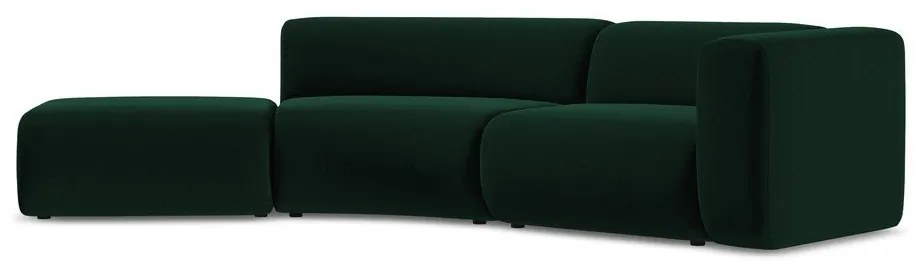 Tmavozelená zamatová leňoška (ľavý roh) Ekahi – Makamii