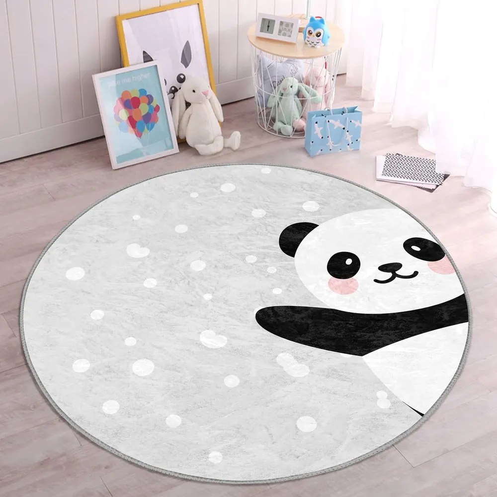 Svetlosivý detský koberec ø 80 cm Comfort – Mila Home