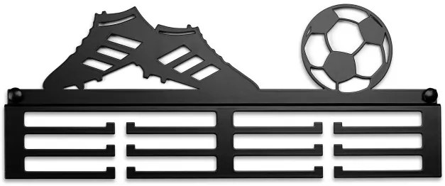 Nástenný vešiak na medaily LOPTA čierny