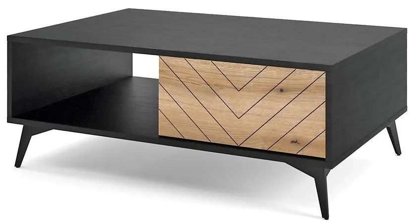 Konferenčný stolík Diamond L104 dub evoke/čierny
