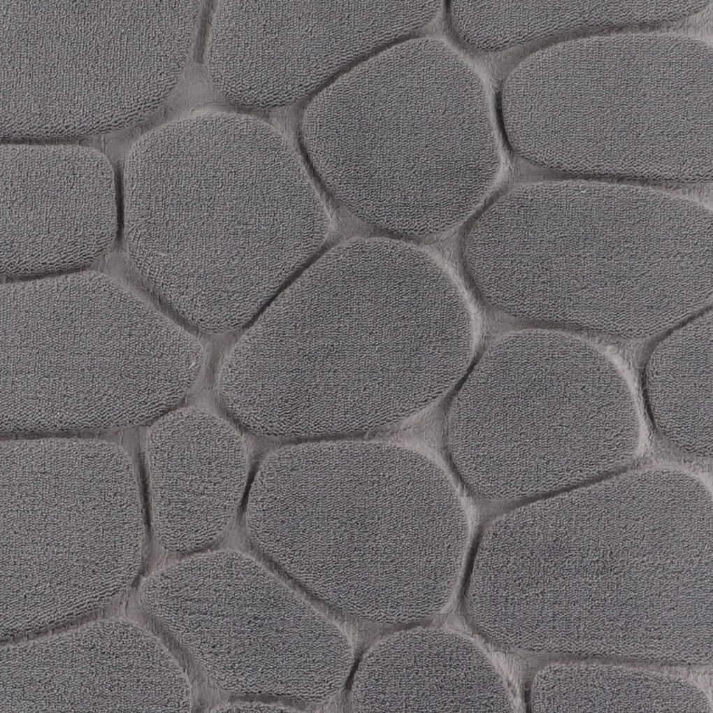TENDANCE Predložka do kúpeľne Stones, 50x80 cm, grafitová
