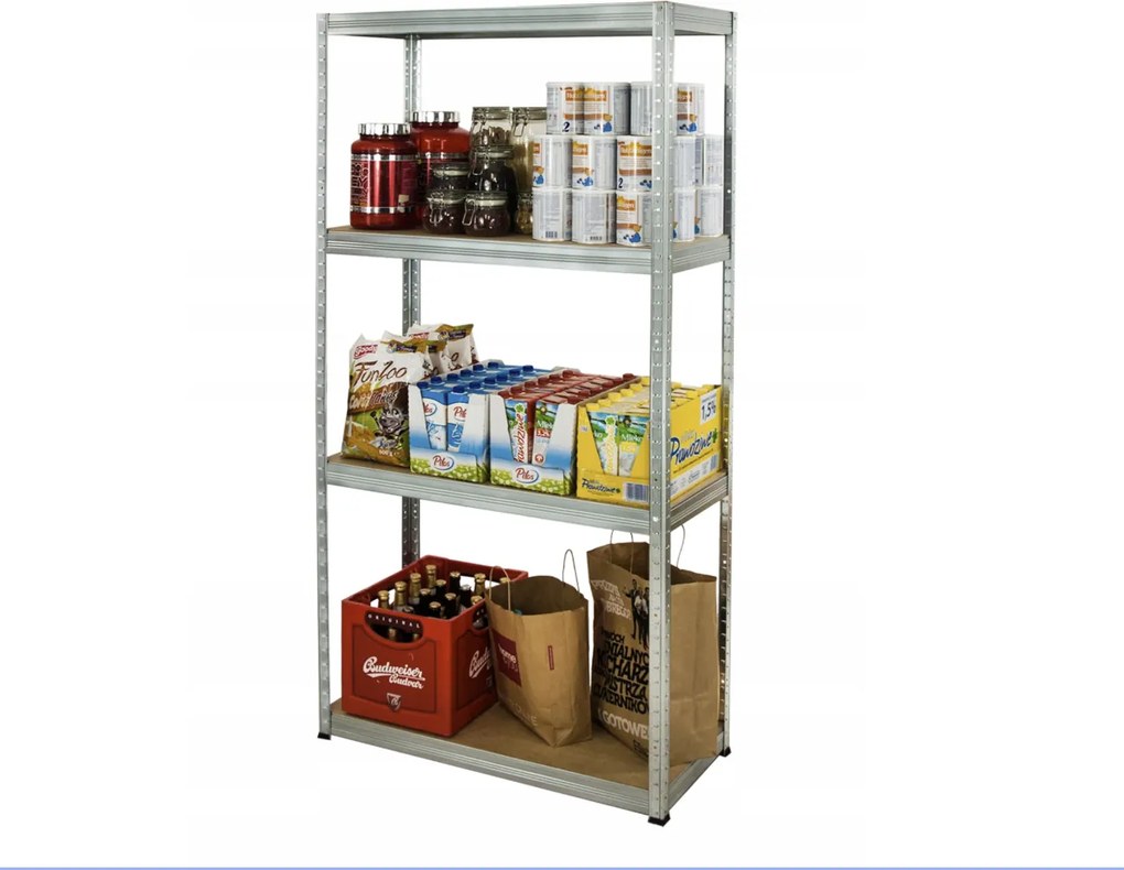 AKCIA - Balíček : 10x Regál 180x90x40 cm 5polic zinkovaný kovový