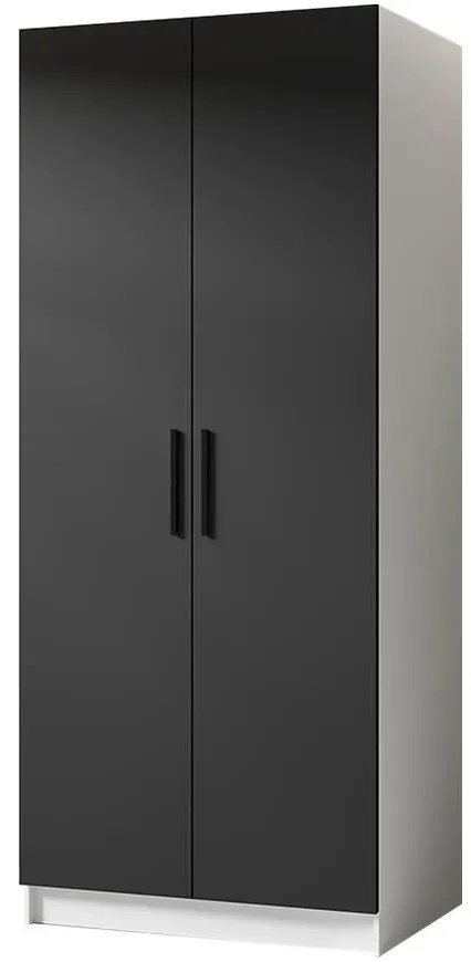 Skriňa Gold 2d Biela/Čierna