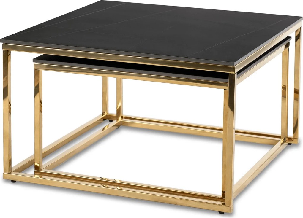 PROXIMA.store - Set konferenčných stolíkov TENOR FARBA: čierna