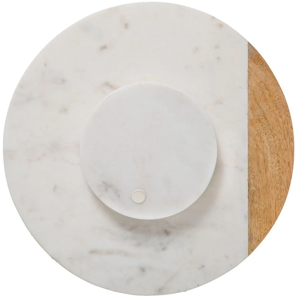 Mramorový otočný servírovací podnos Marbl W, (fi) 30 cm